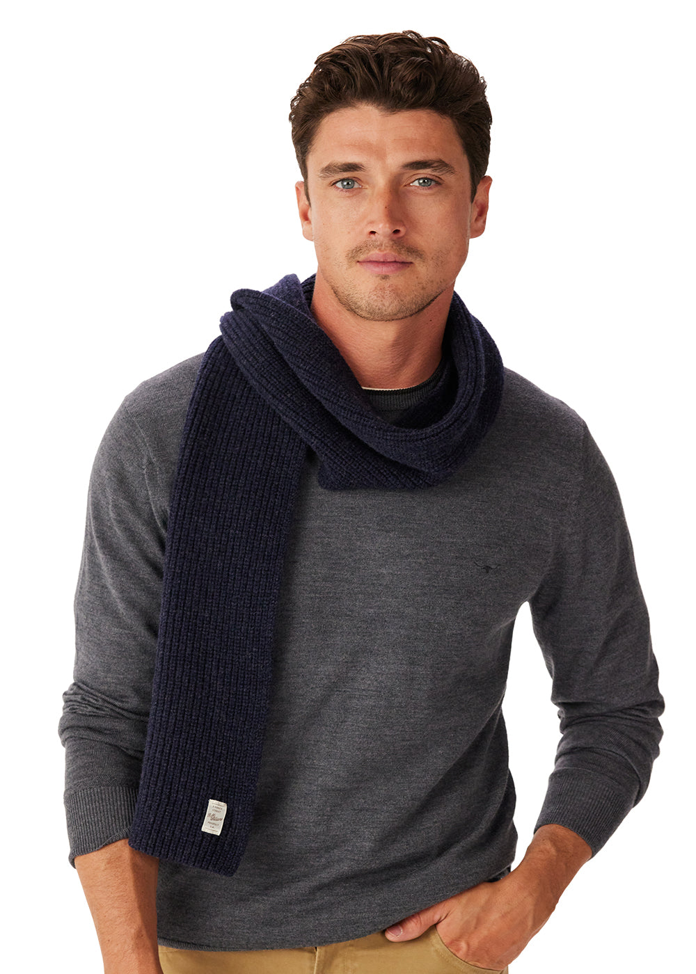Bowen Slim Wool Scarf