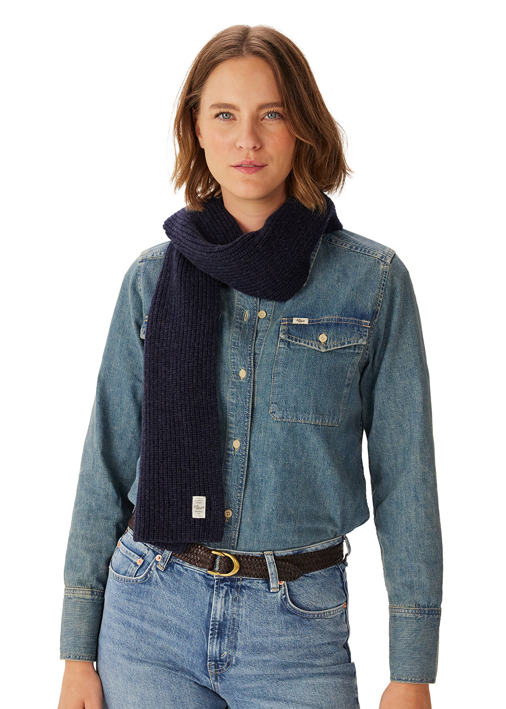 Bowen Slim Wool Scarf