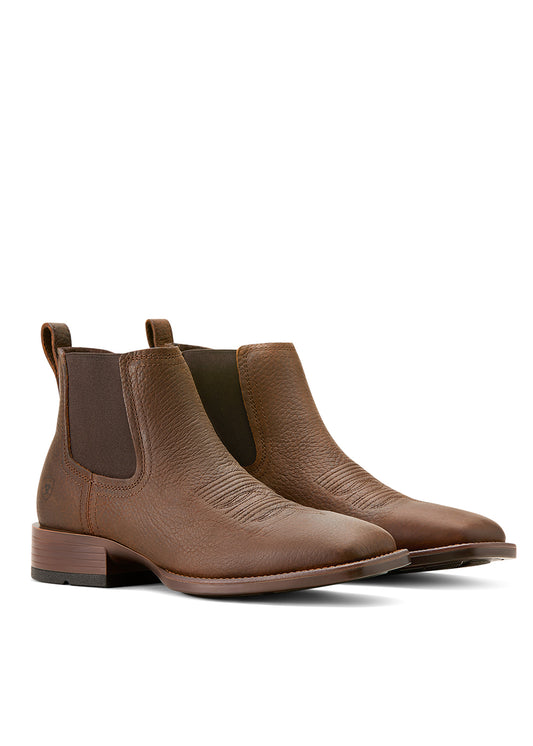 Booker Chelsea Wide Square Toe Western Boots