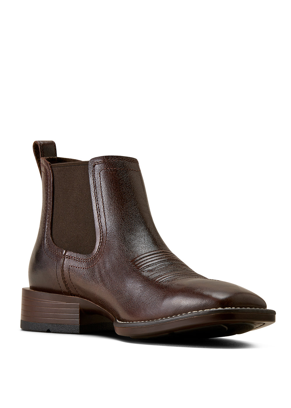 Booker Chelsea Wide Square Toe Western Boots