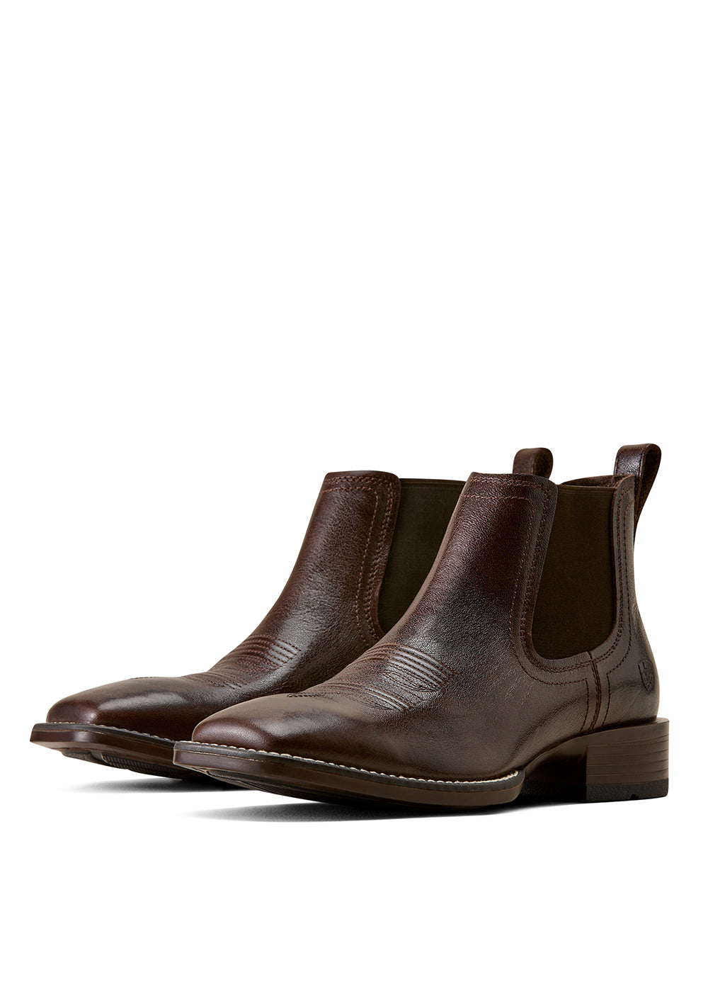 Booker Chelsea Wide Square Toe Western Boots