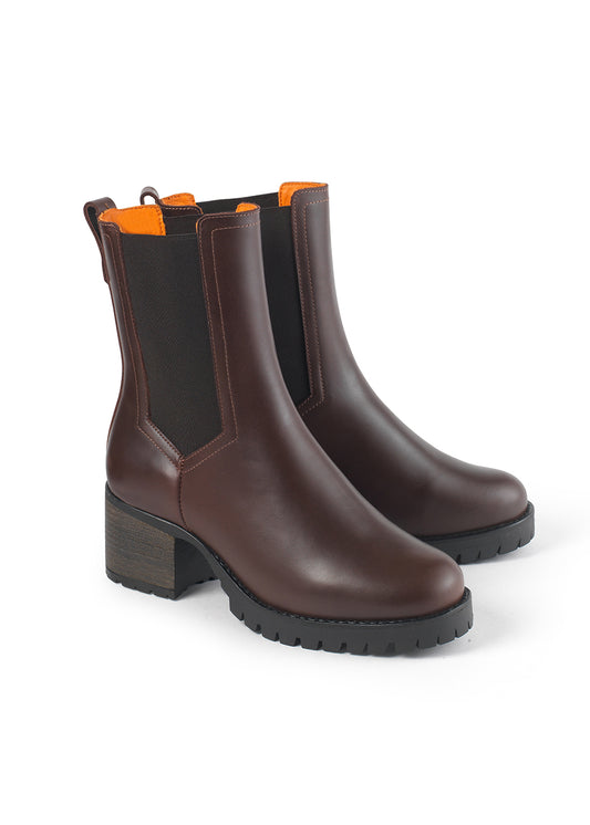 Heeled Boudica Leather Boots