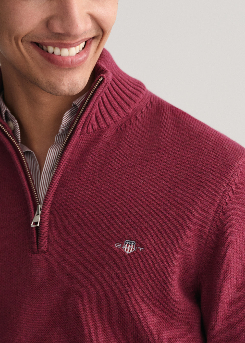 Casual Cotton Half Zip