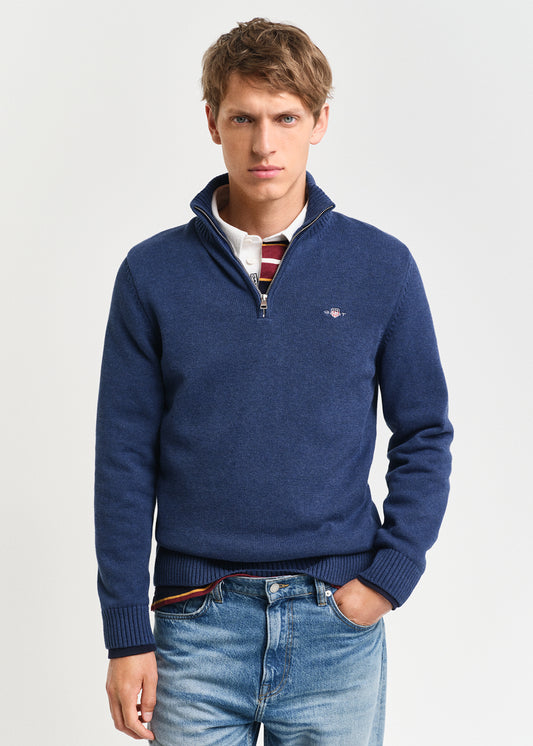 Casual Cotton Half Zip