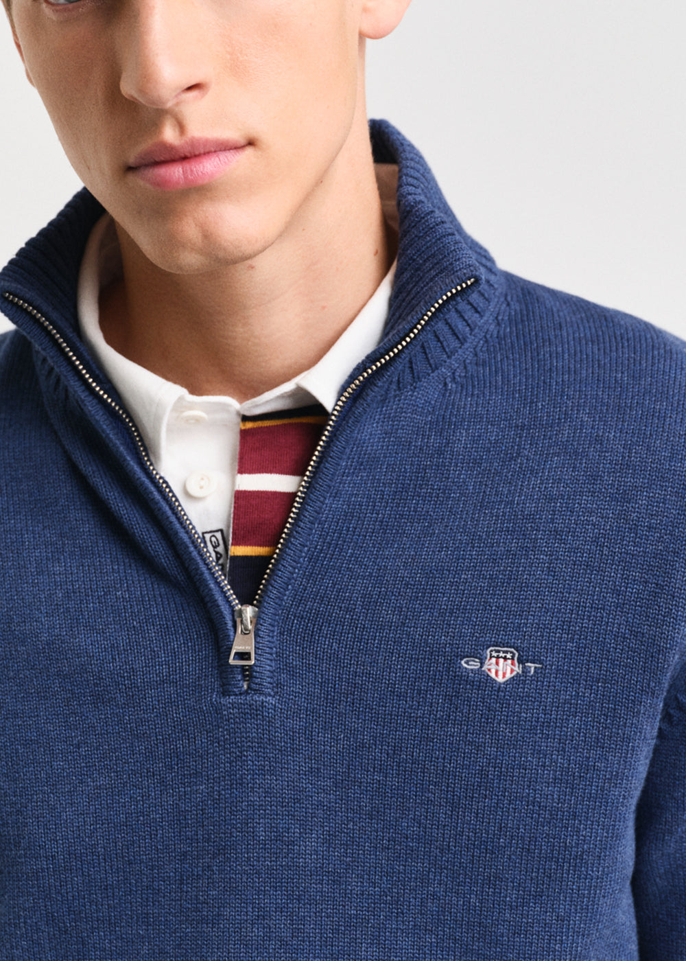 Casual Cotton Half Zip