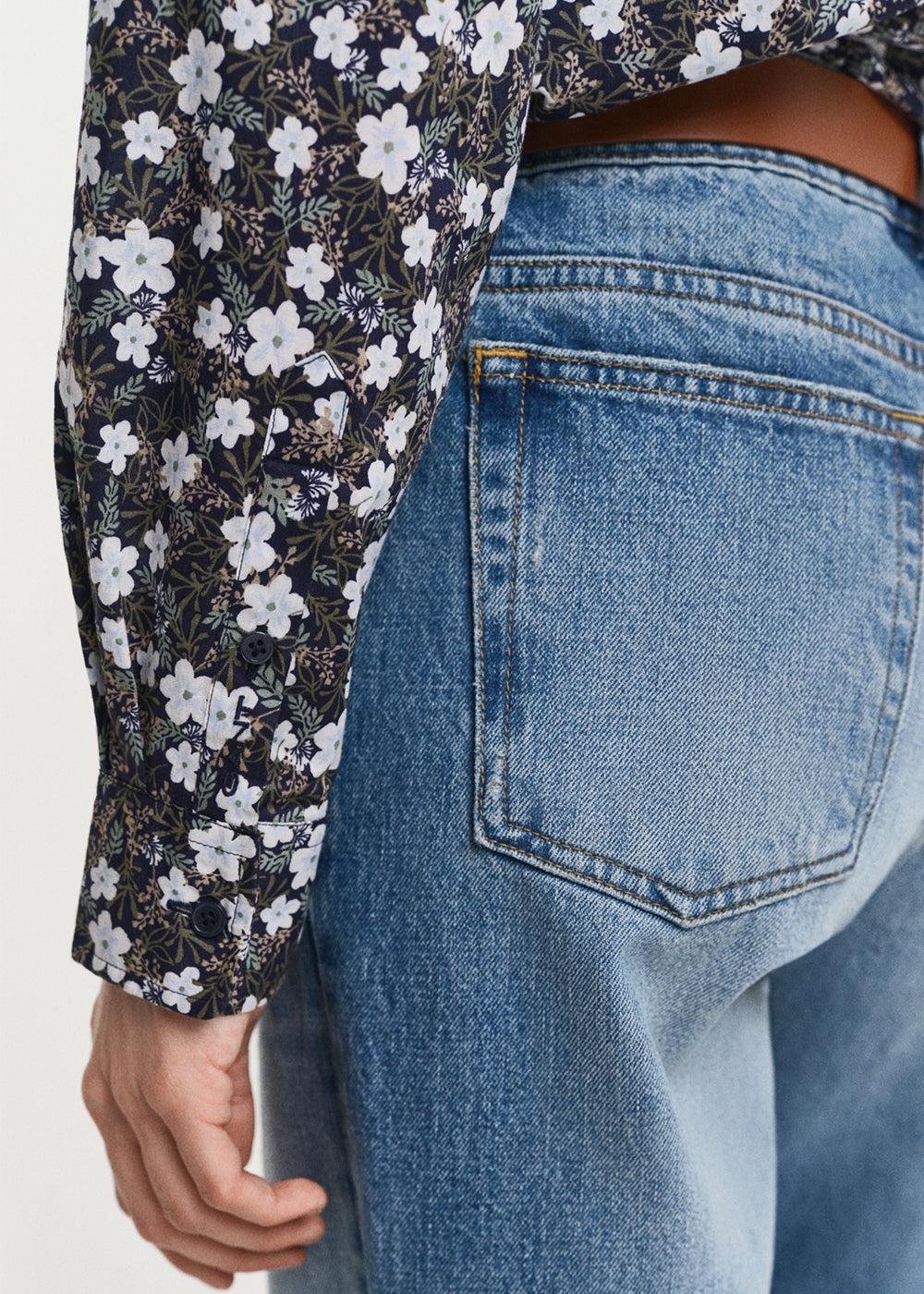 Floral Print Cotton Voile Shirt