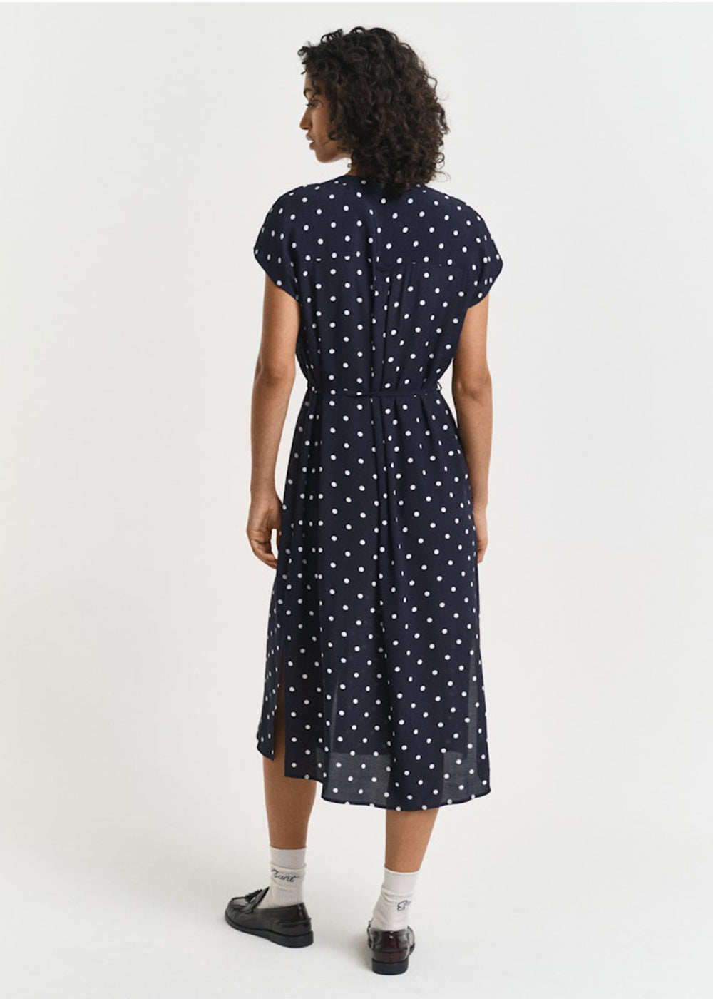 Dot Print Caftan Dress