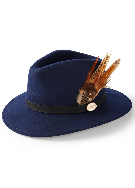 Suffolk Fedora Bronze Side Feather