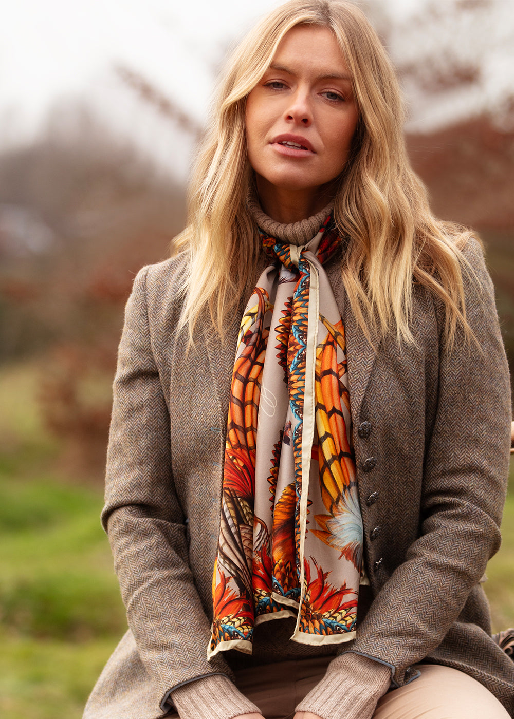 Heads or Tails Classic Silk Scarf