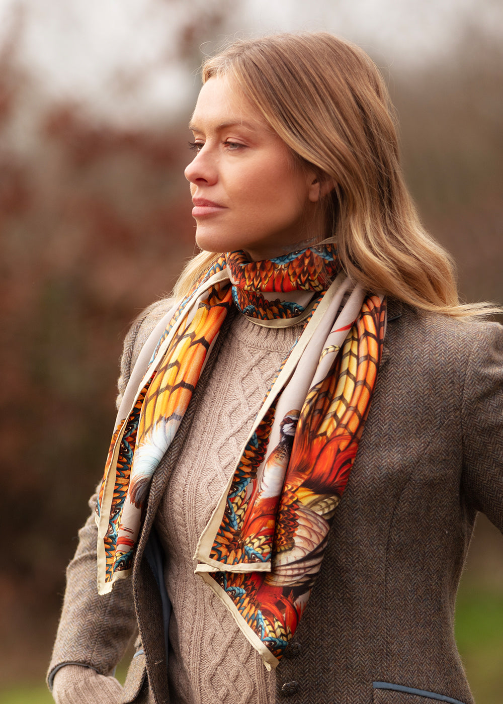 Heads or Tails Classic Silk Scarf