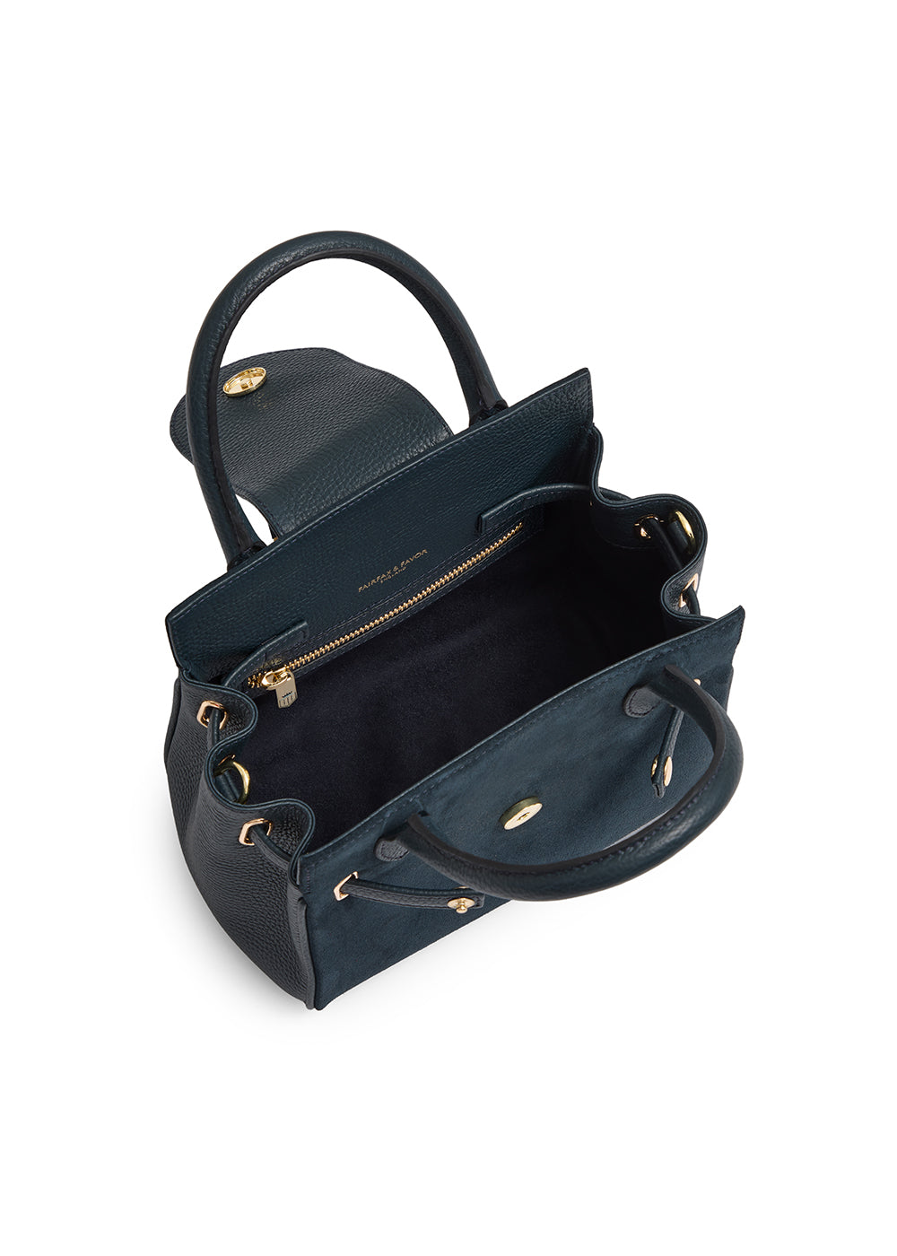 Mini Windsor Handbag - Teal Suede