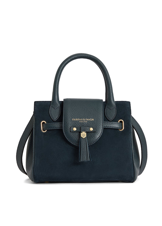 Mini Windsor Handbag - Teal Suede