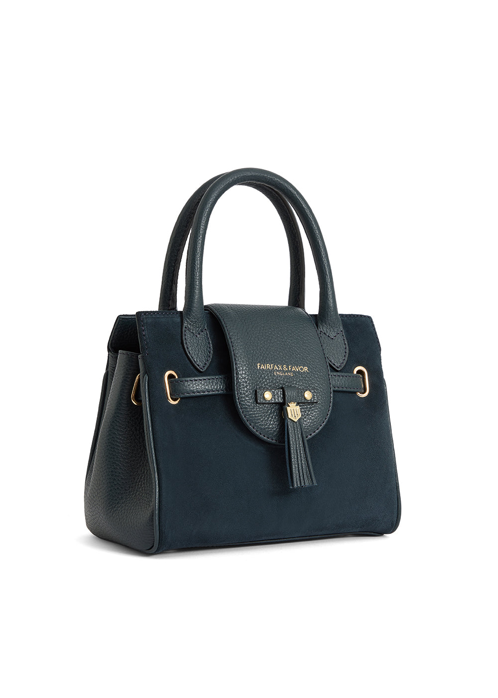 Mini Windsor Handbag - Teal Suede