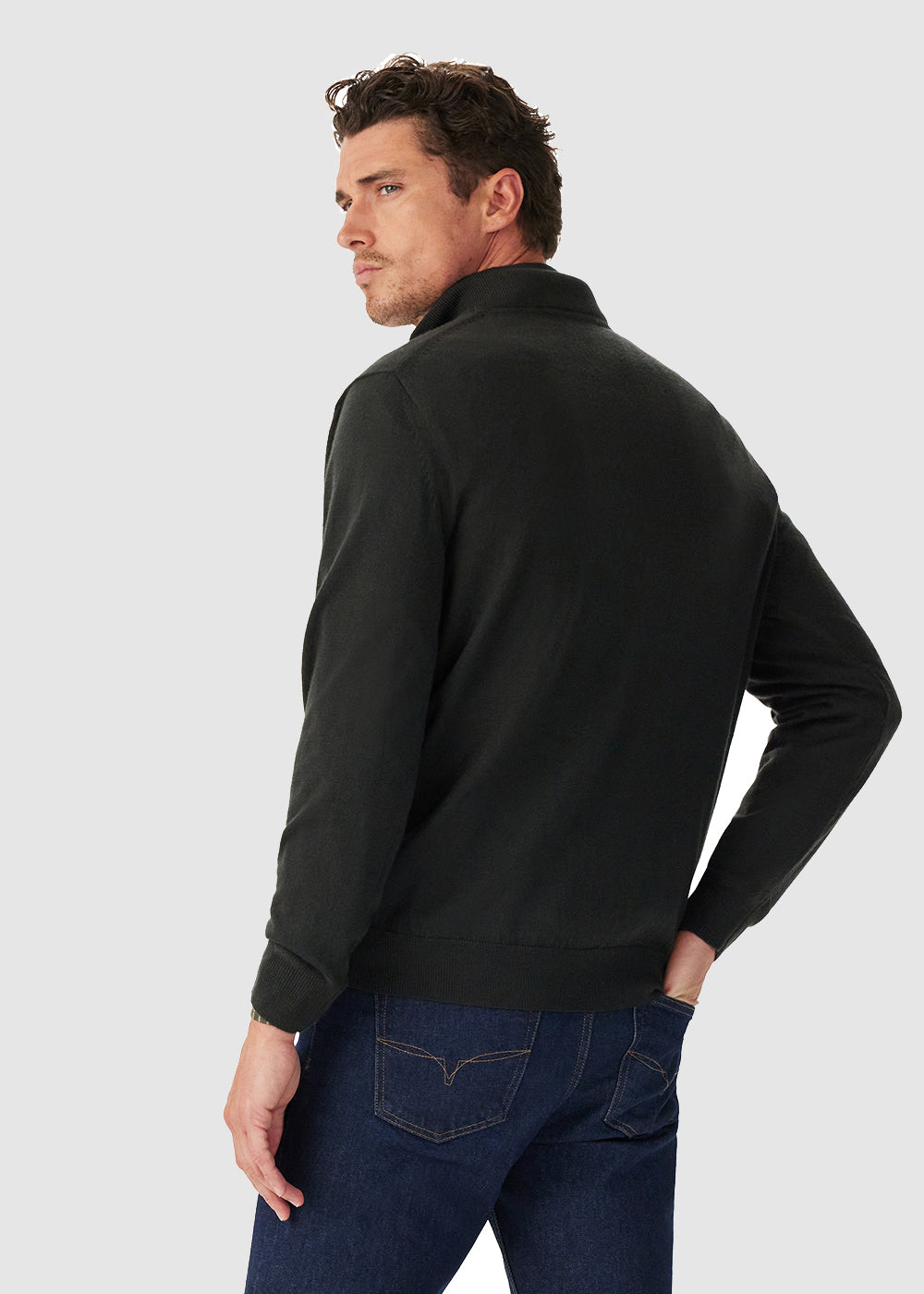 Ernest Merino 1/4 Zip Sweater