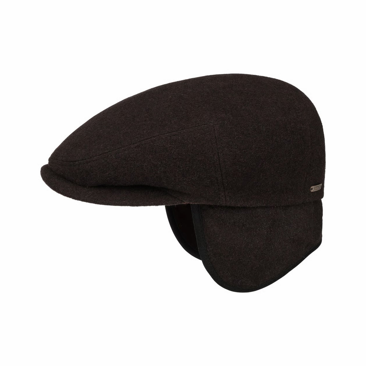 Kent Wool Cashmere Flat Cap with Ear Flaps
