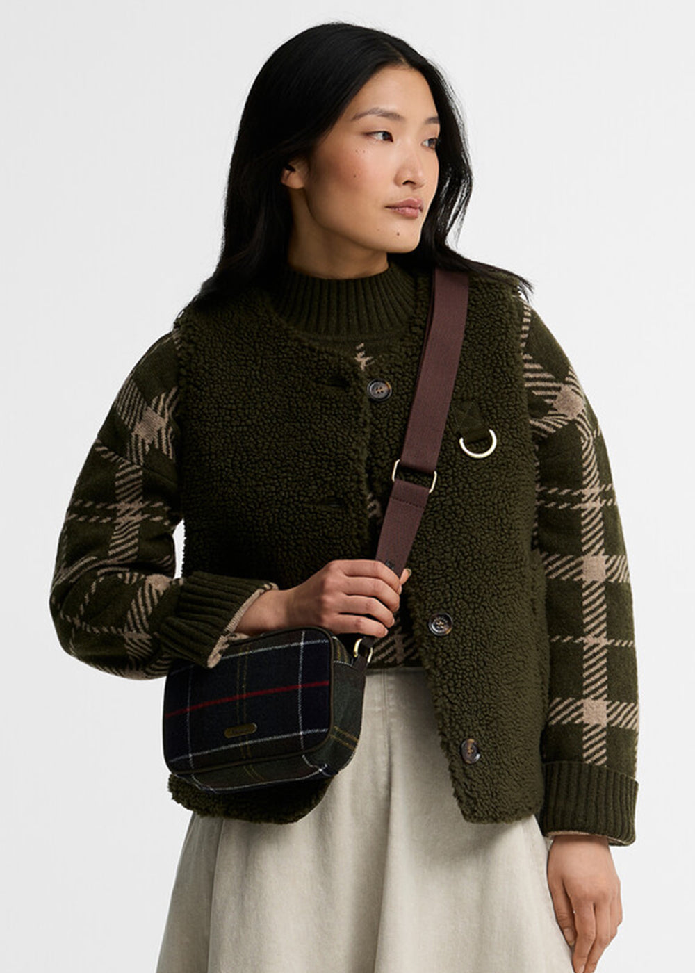 Contin Tartan Mini Crossbody Bag