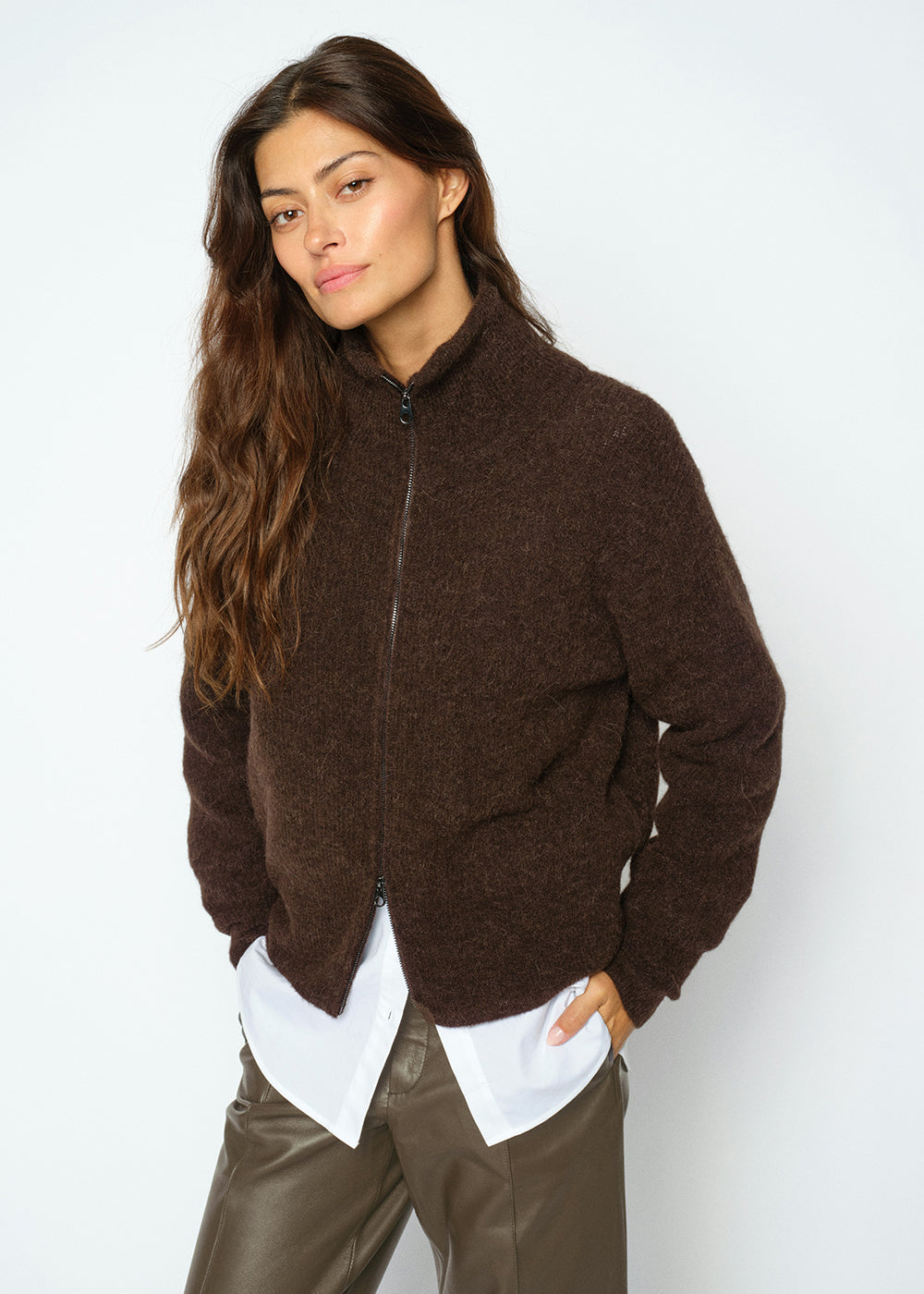 MMThora Knit Zip Cardigan