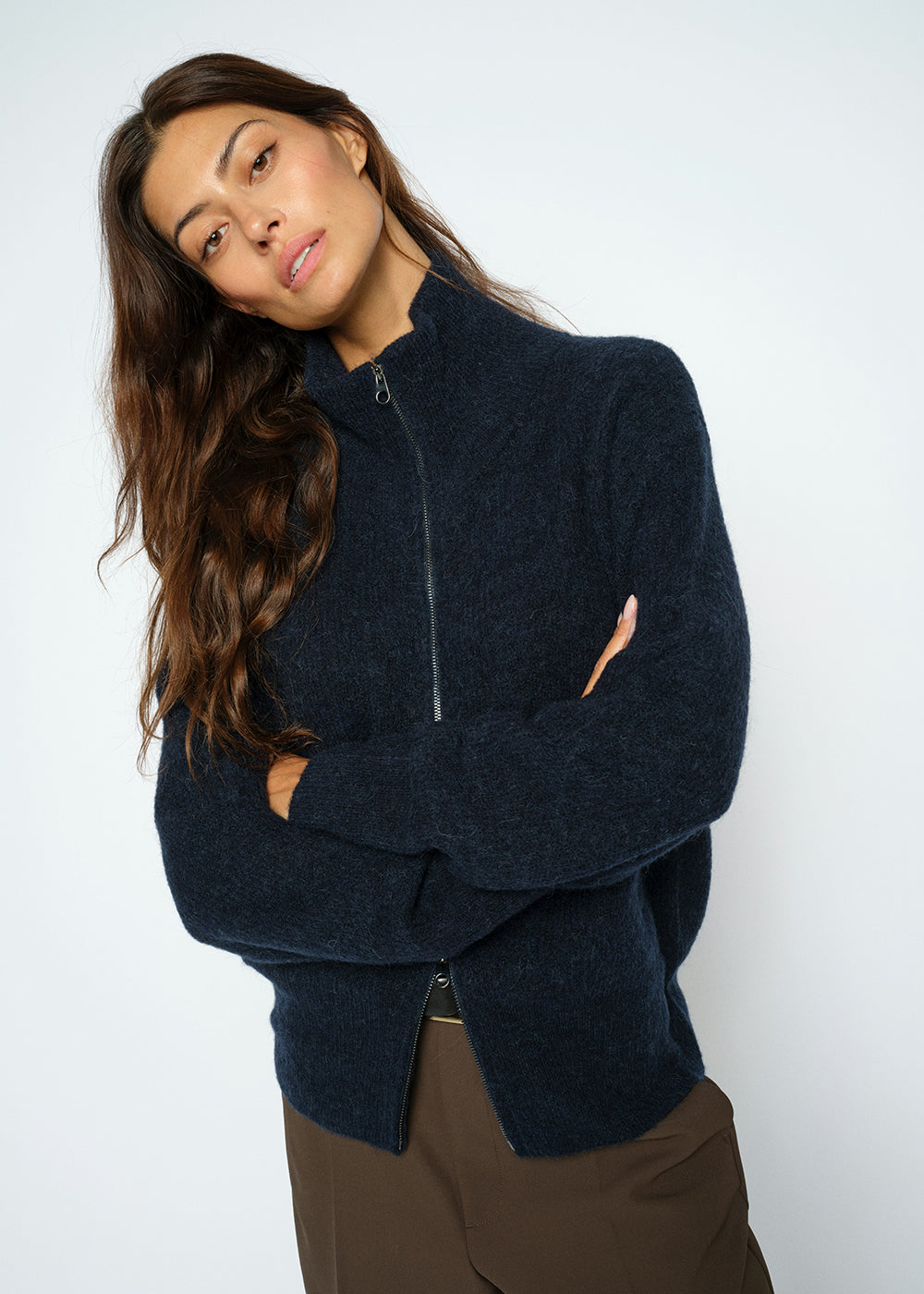 MMThora Knit Zip Cardigan