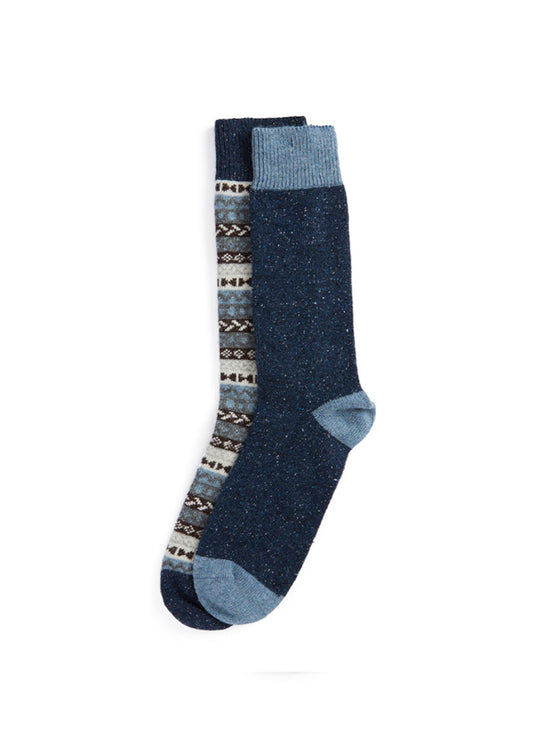 Fairisle Socks - 2 Pack