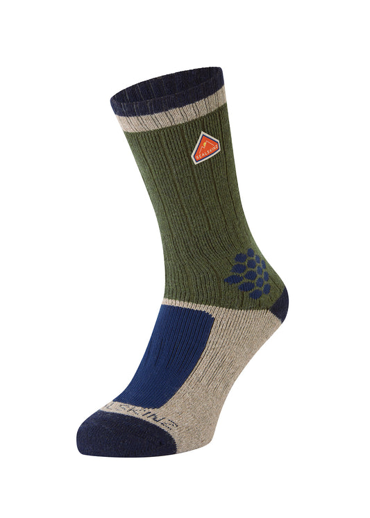 Gresham Recycled Wool Mid Colour Block Socks