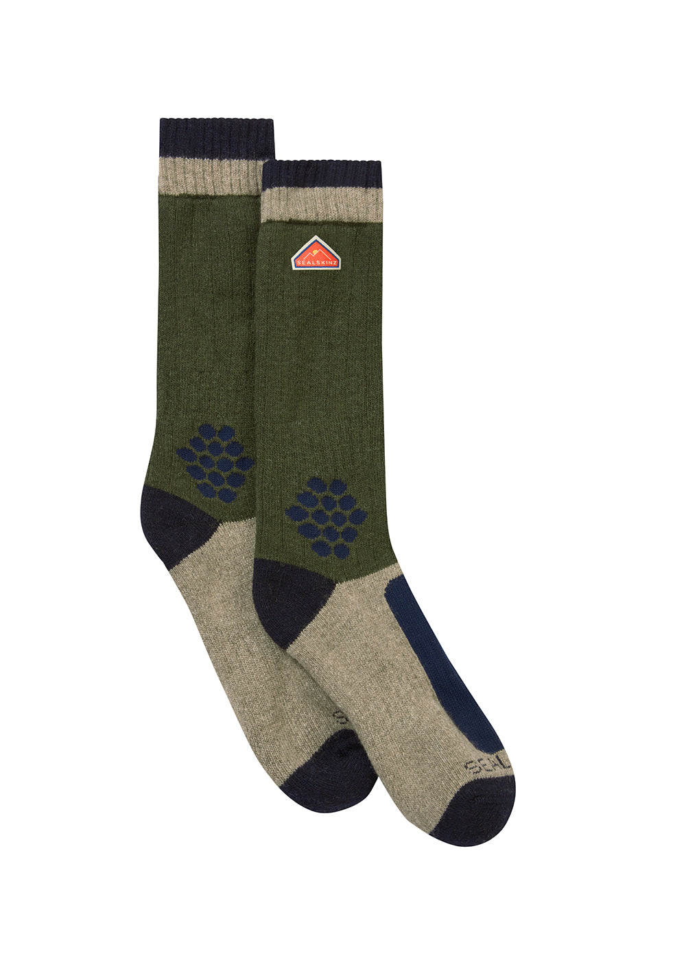 Gresham Recycled Wool Mid Colour Block Socks