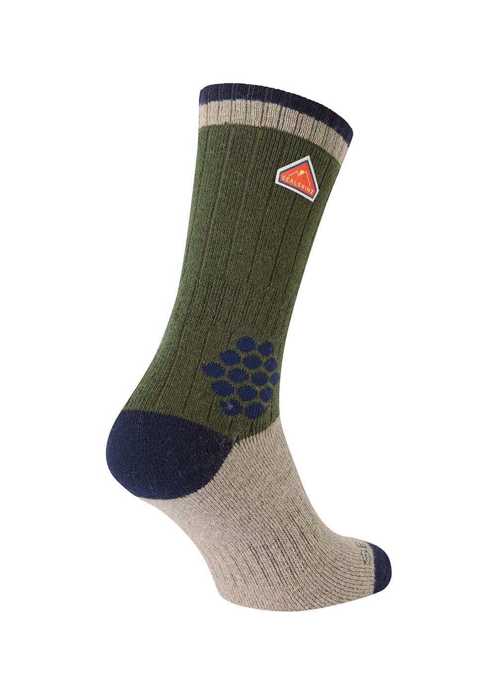 Gresham Recycled Wool Mid Colour Block Socks
