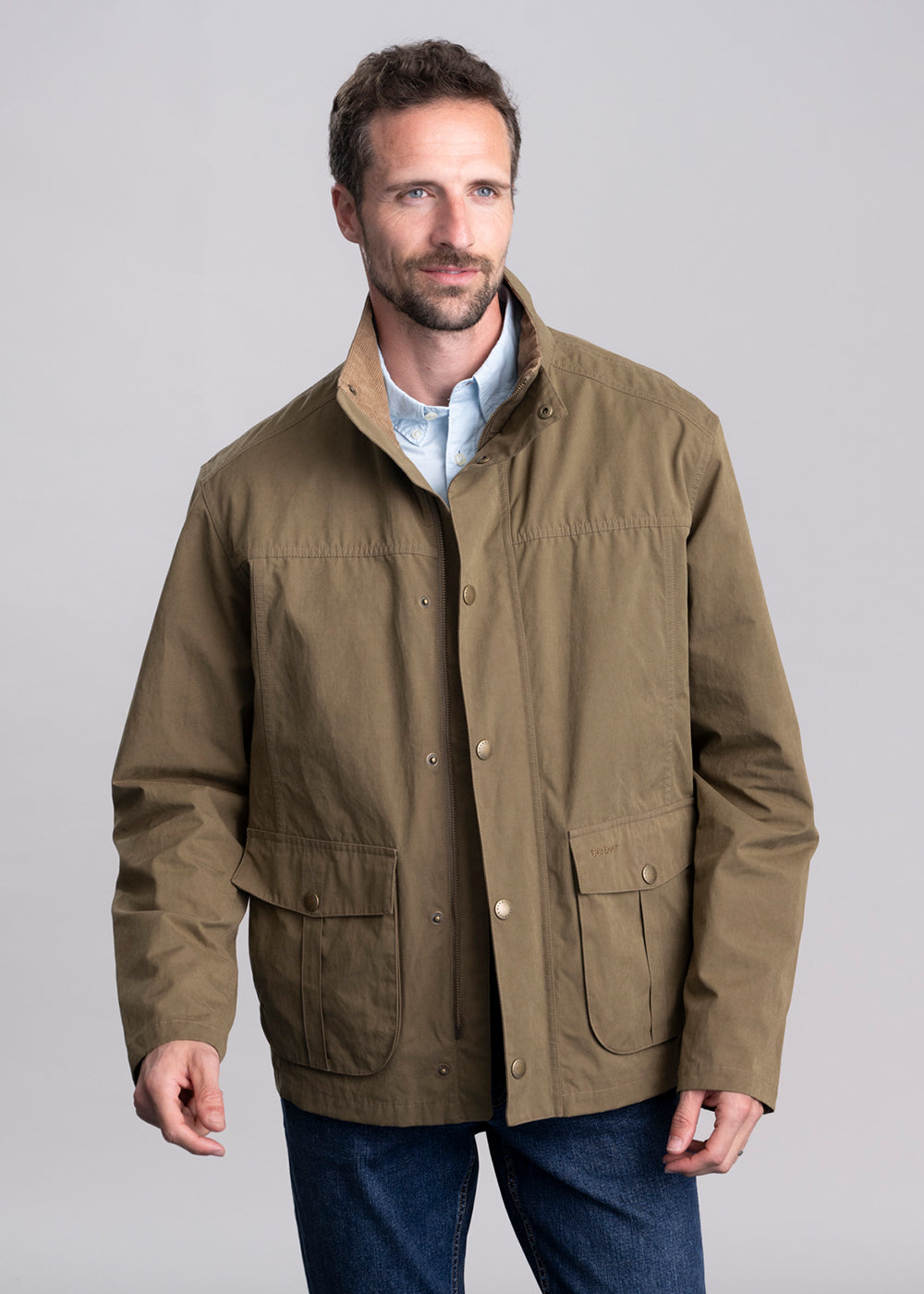 Barbour Sander Casual Jacket – Dark Sand – Humes Outfitters