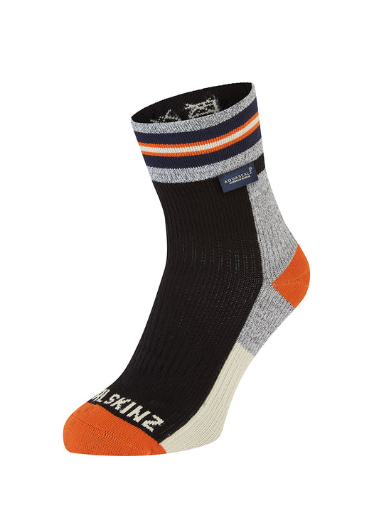 Surlingham A Waterproof All Weather Ankle Length Striped Cuff Socks