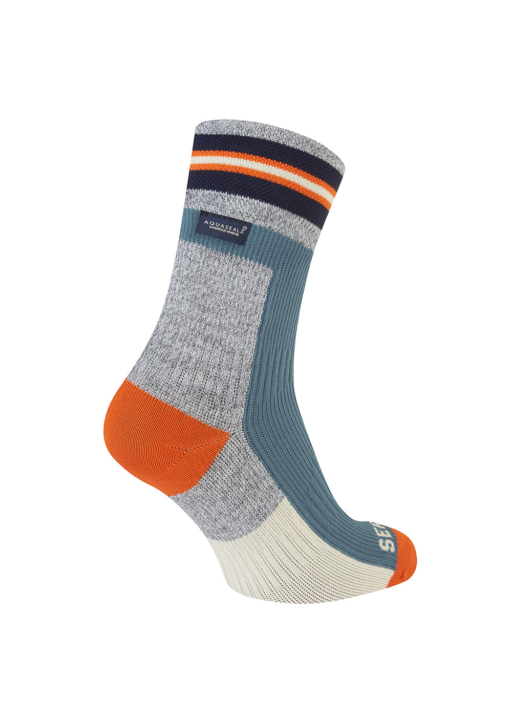 Surlingham A Waterproof All Weather Ankle Length Striped Cuff Socks
