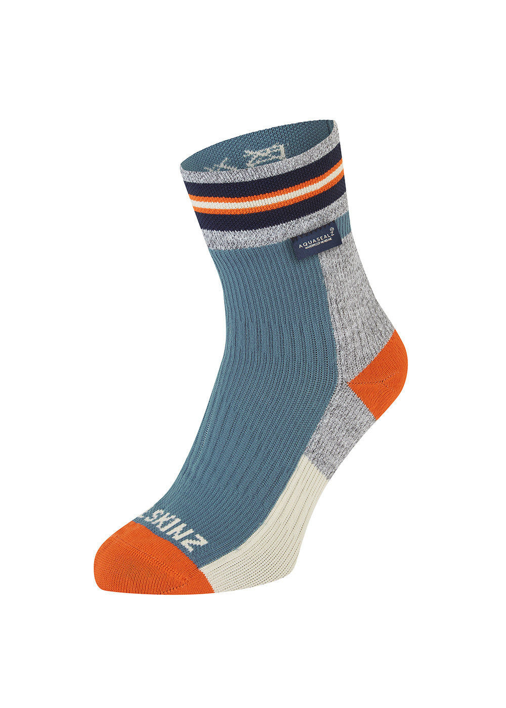 Surlingham A Waterproof All Weather Ankle Length Striped Cuff Socks