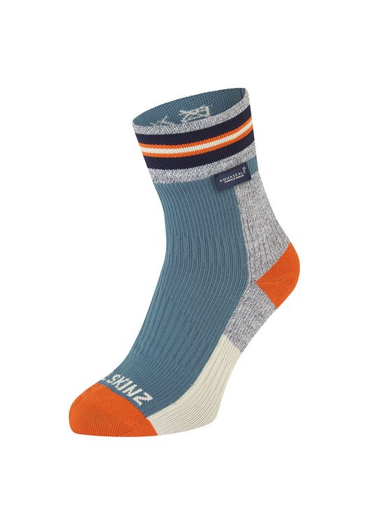 Surlingham A Waterproof All Weather Ankle Length Striped Cuff Socks