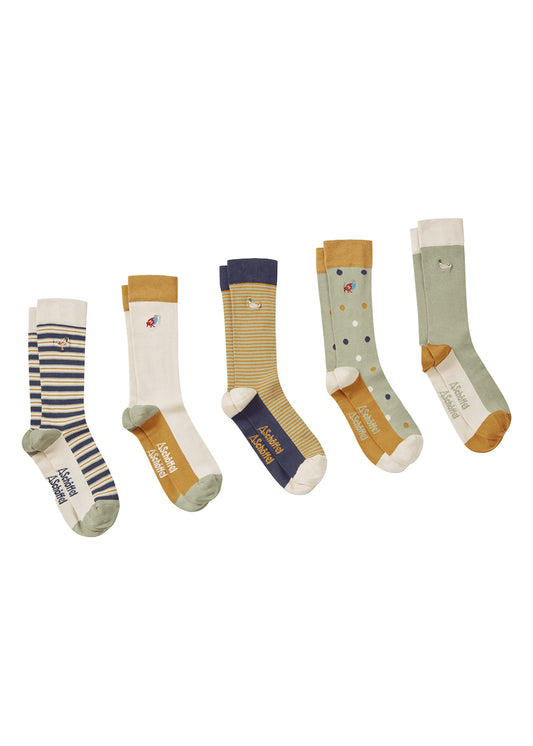 Bamboo Socks (Box of 5) AW25