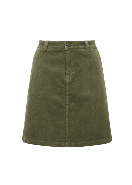 Sage Cord Skirt