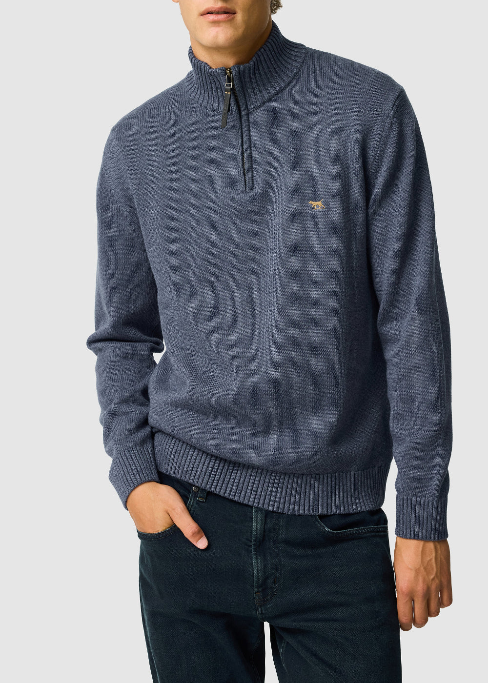 Merrick Bay 1/4 Zip Neck AW26 - Stonewash