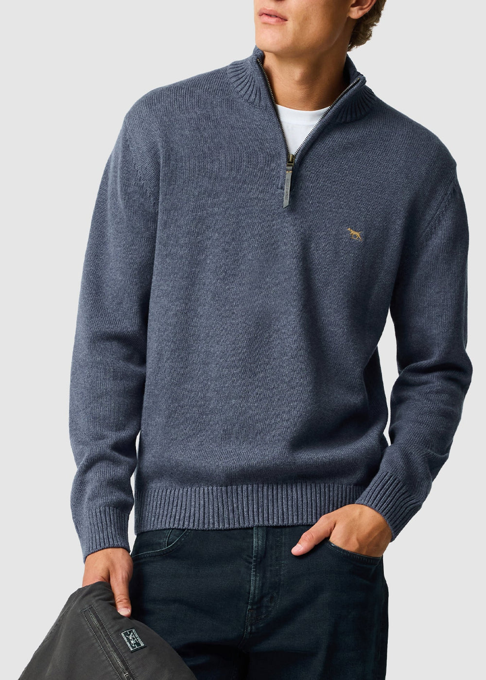 Merrick Bay 1/4 Zip Neck AW26 - Stonewash