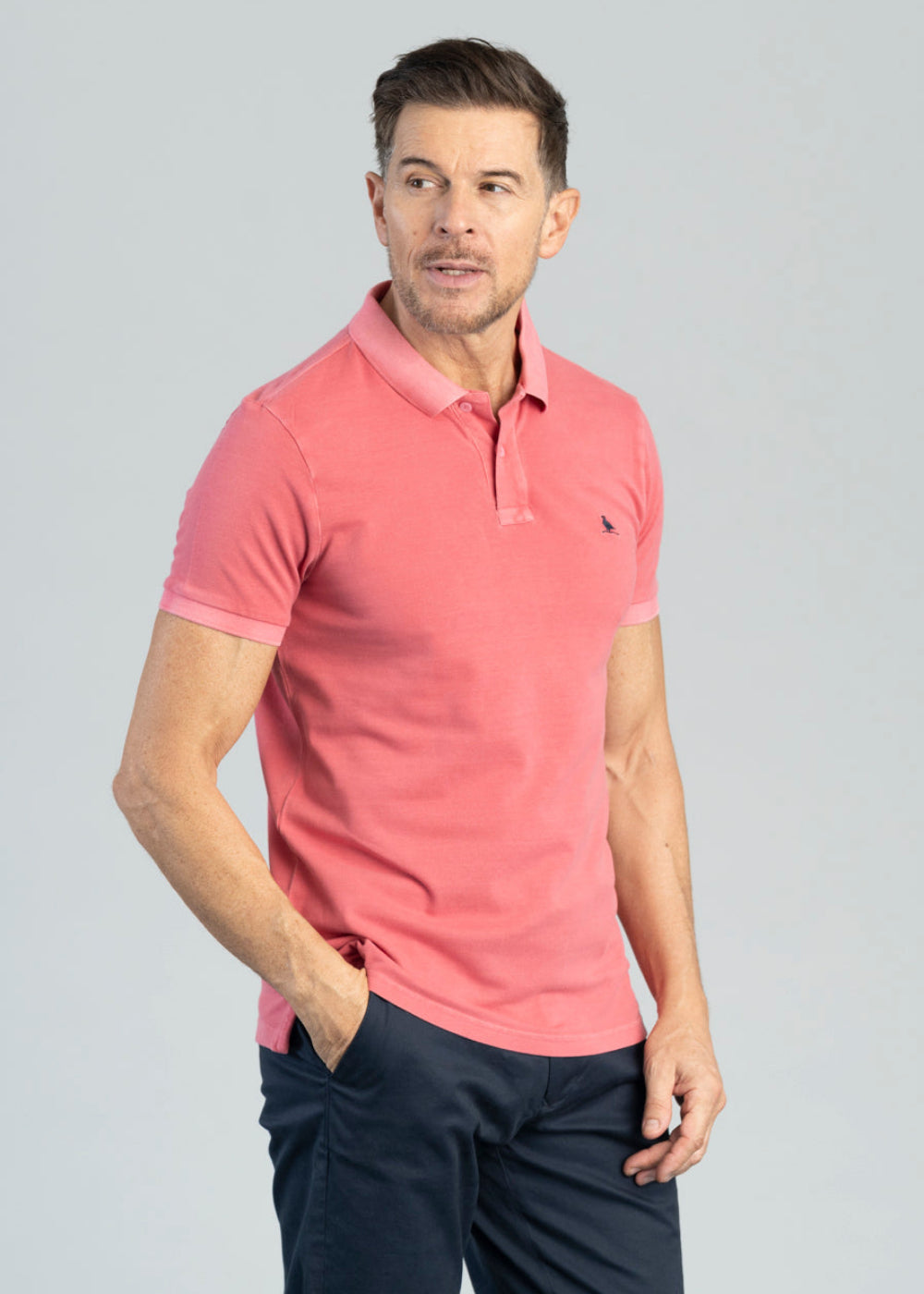 St Ives Jersey Garment Dyed Polo Shirt