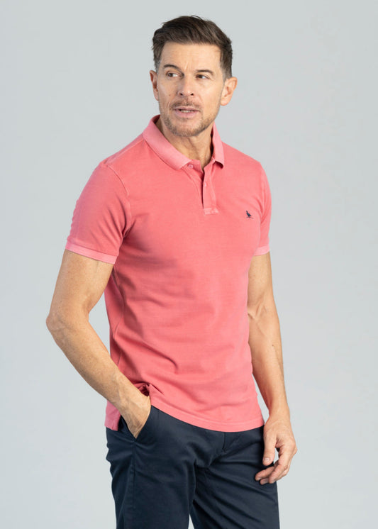 St Ives Jersey Garment Dyed Polo Shirt