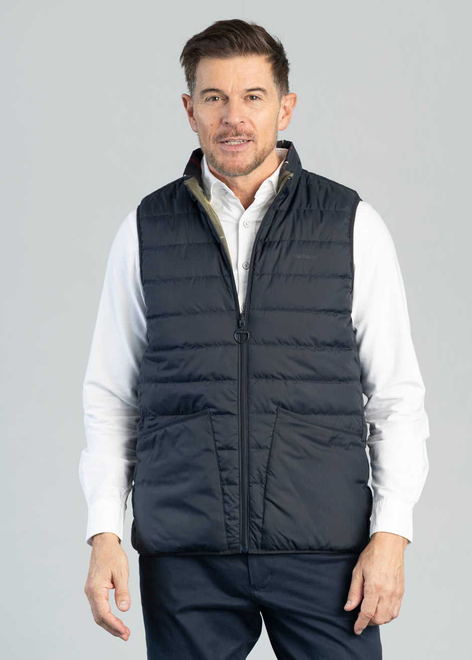 Reversible Tartan Puffer Gilet