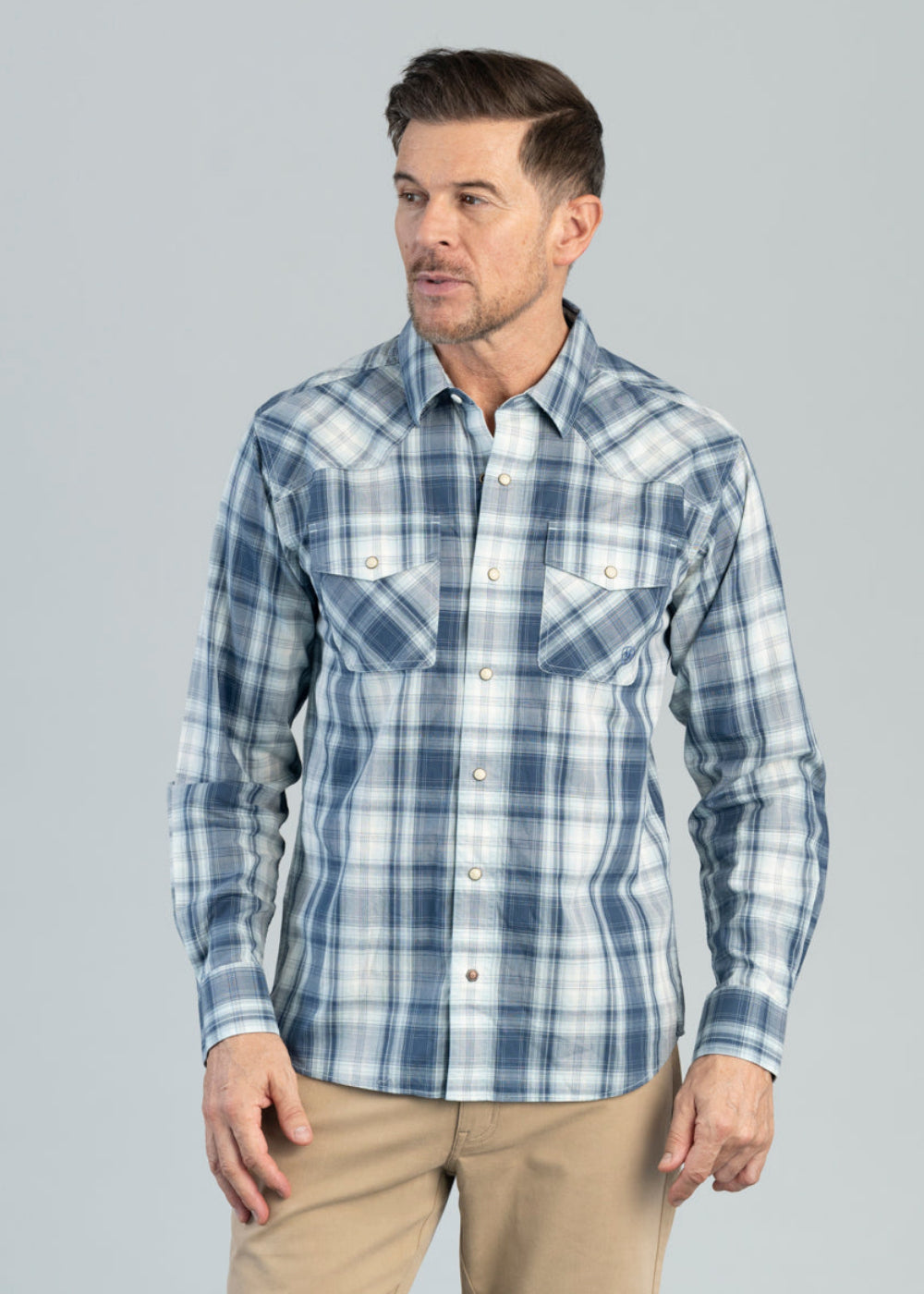 Retro Heathcliff Fitted Snap Shirt