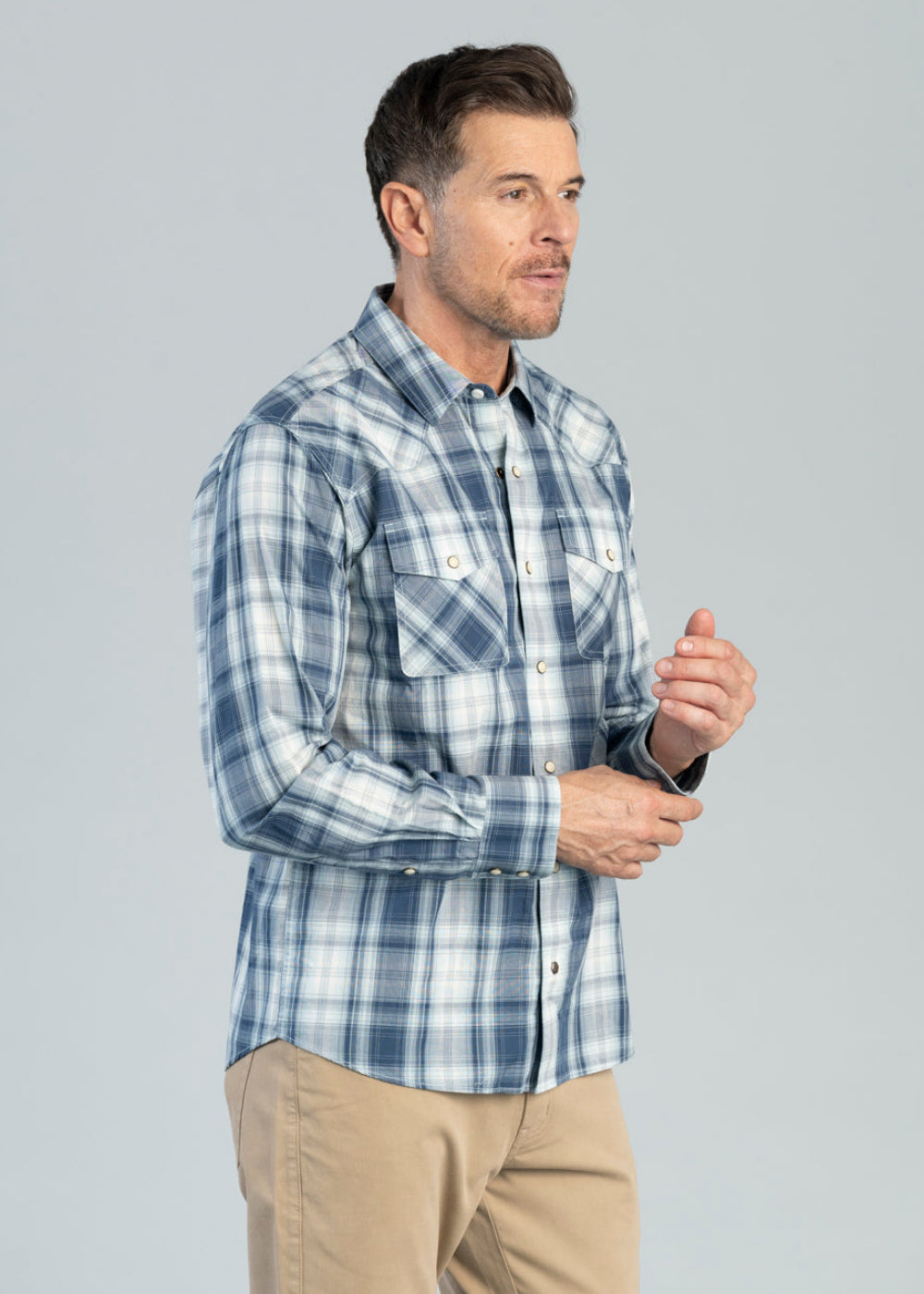 Retro Heathcliff Fitted Snap Shirt