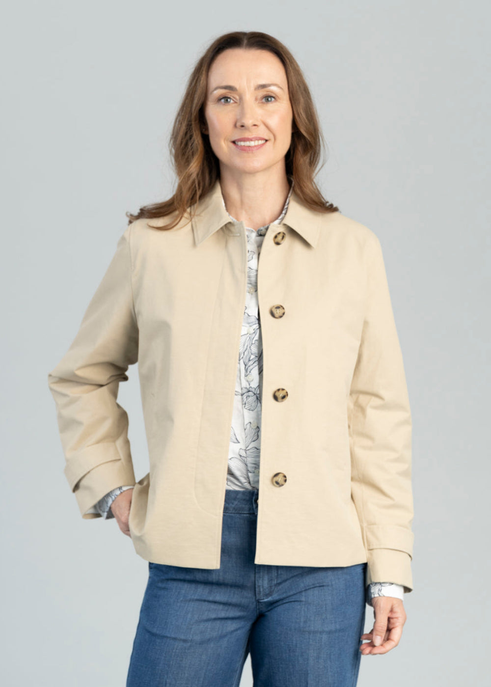 Short Cotton Car Coat