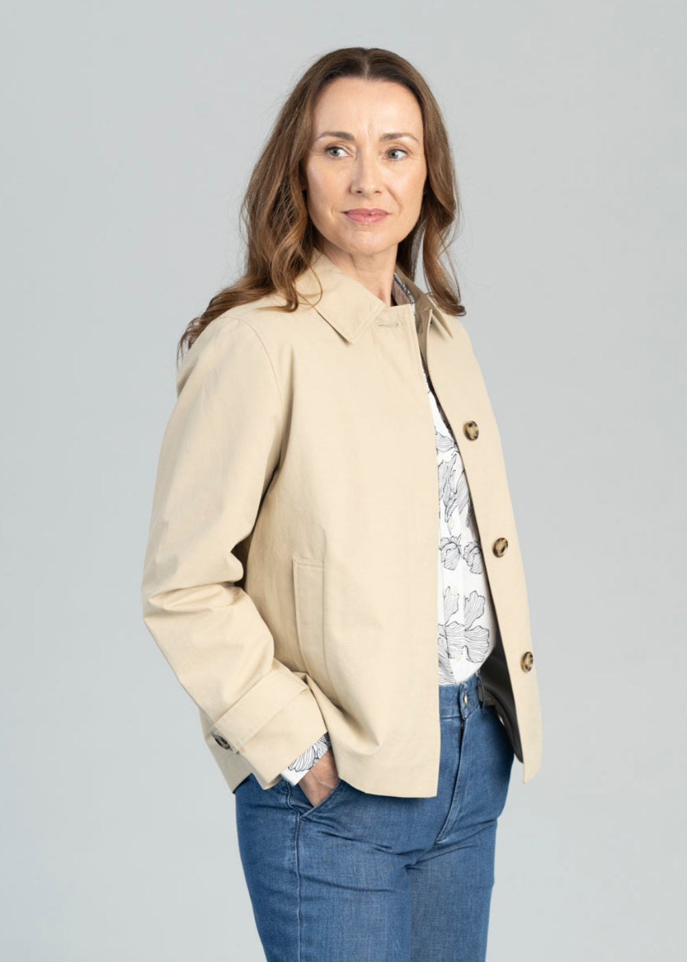 Short Cotton Car Coat