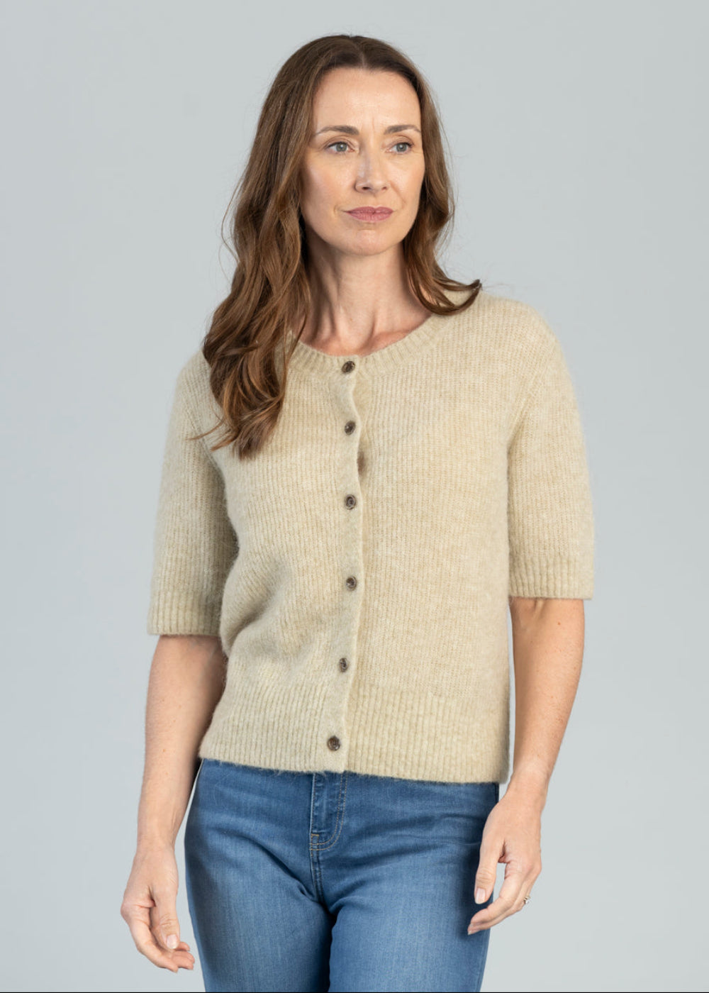 MMThora Short Sleeve Knit Cardigan