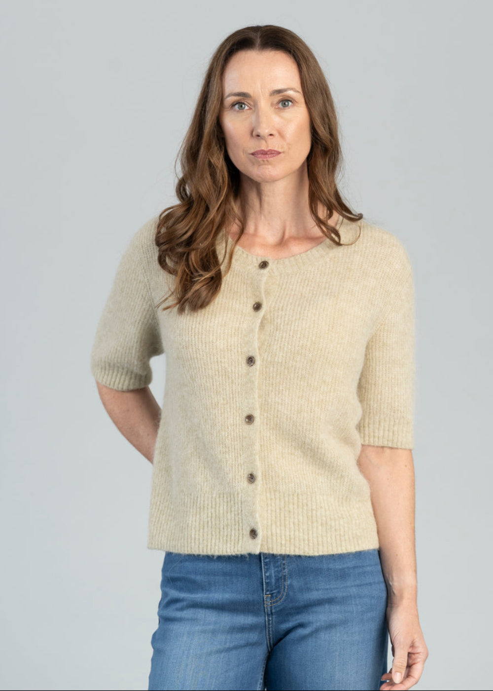 MMThora Short Sleeve Knit Cardigan