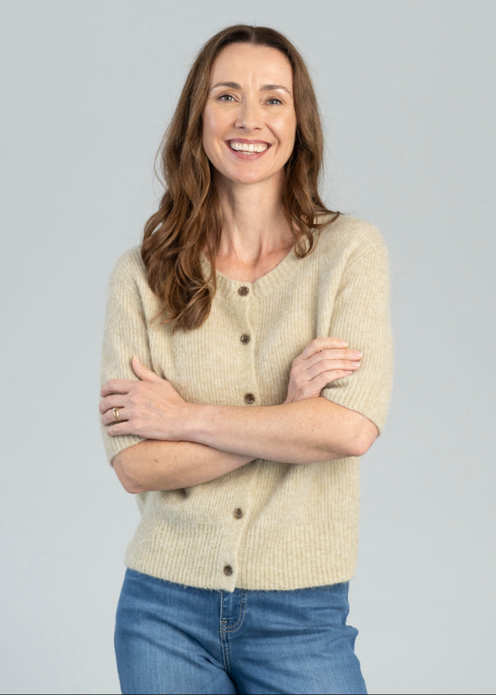 MMThora Short Sleeve Knit Cardigan