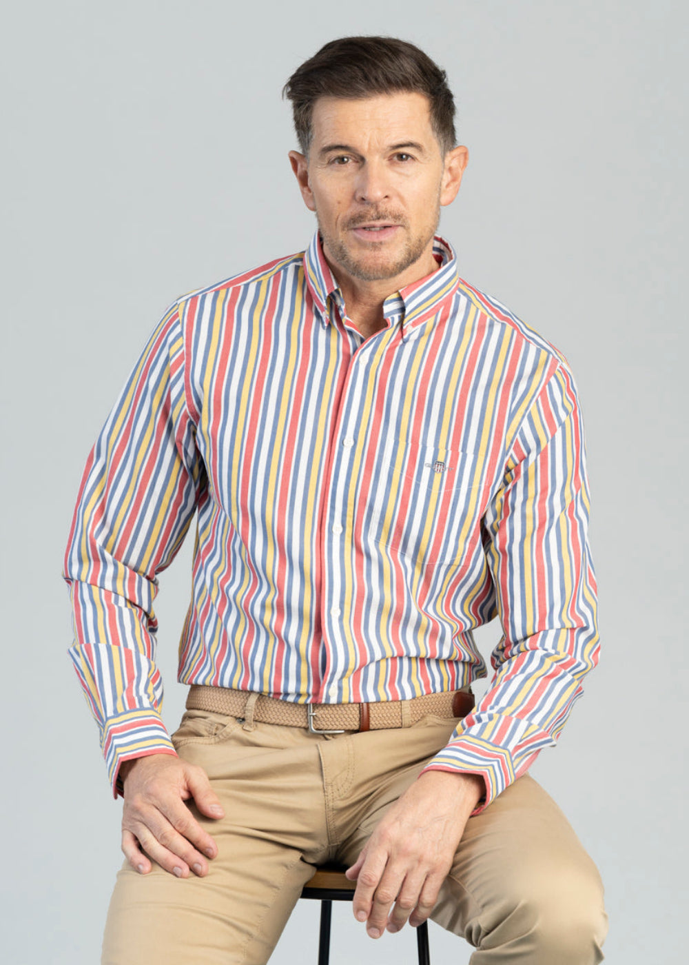 Multistripe Poplin Shirt