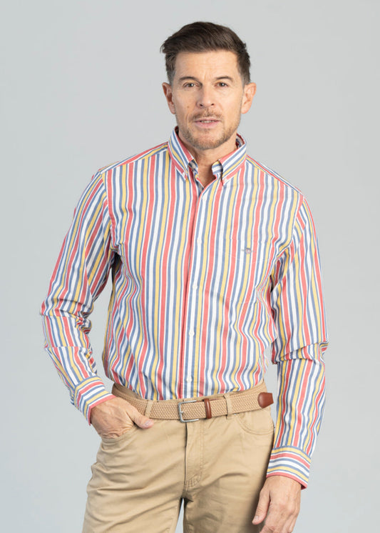 Multistripe Poplin Shirt