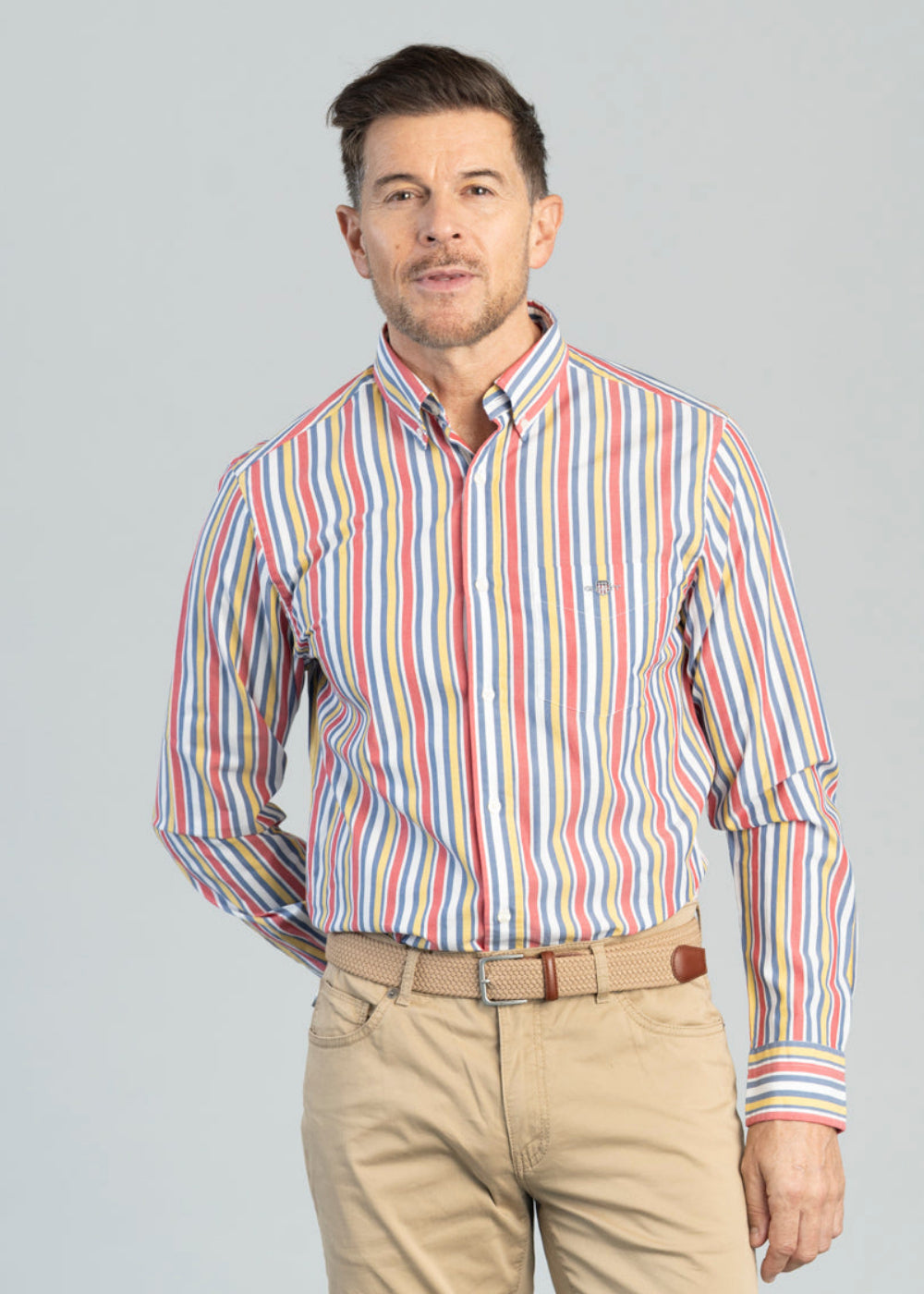 Multistripe Poplin Shirt