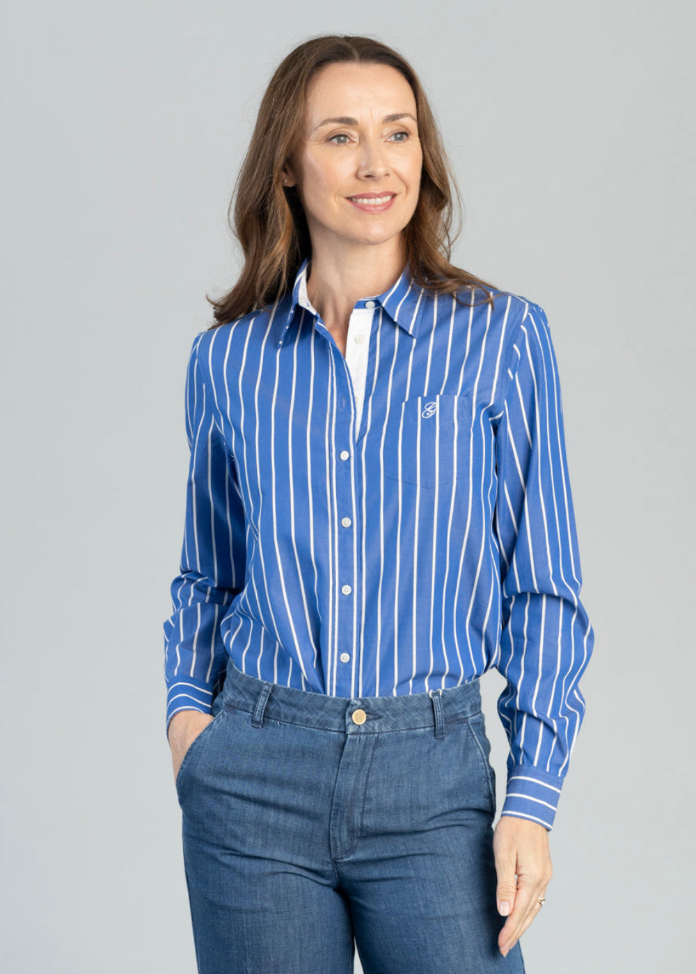 Classic Poplin Stripe Shirt
