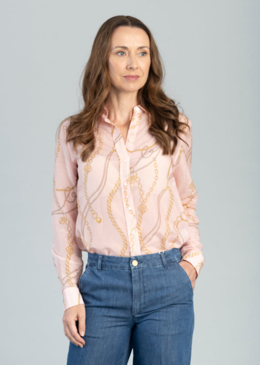 Printed Cotton Silk Shirt